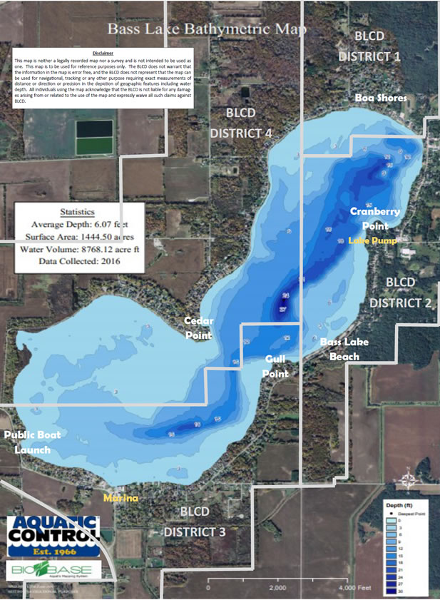 Bass Lake Map